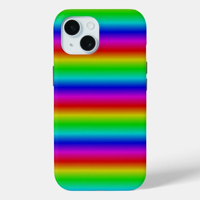 Coques Case-Mate iPhone Bandes arc-en-ciel - Motif (Verso)