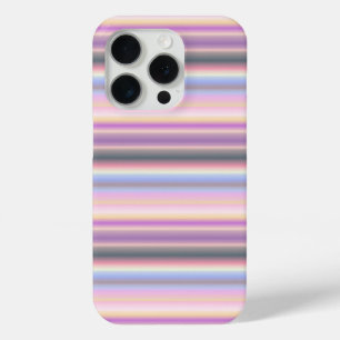 Coque iPhone 15 Pro Bandes arc-en-ciel Pastel - Motif
