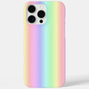 Coque iPhone 16 Pro Max Bandes arc-en-ciel Pastel - motif