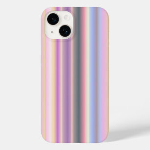 Coque Pour iPhone 14 Bandes arc-en-ciel Pastel - Motif