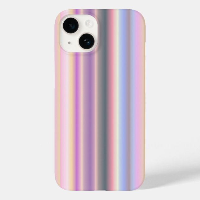 Coques Case-Mate iPhone Bandes arc-en-ciel Pastel - Motif (Verso)