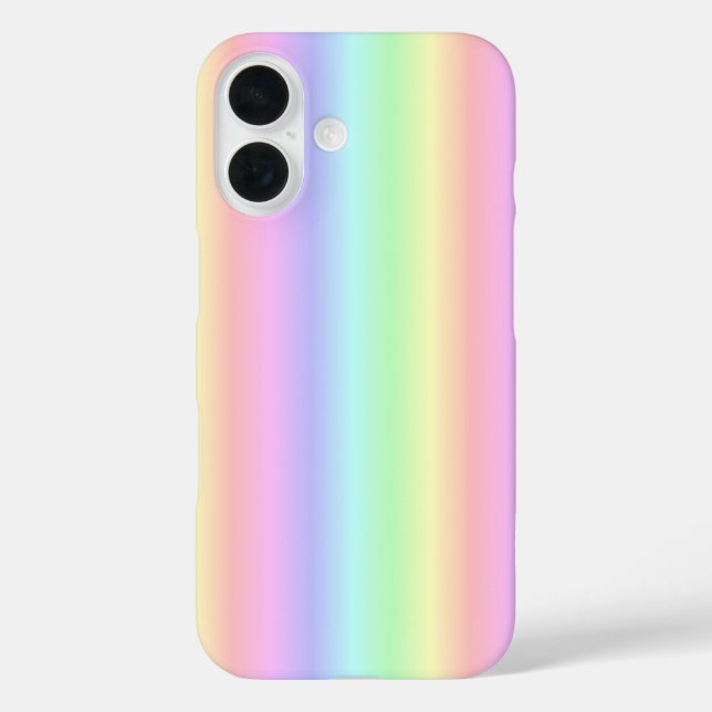 Coques Case-Mate iPhone Bandes arc-en-ciel Pastel - motif (Verso)