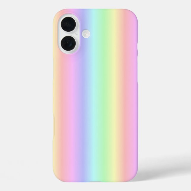 Coques Case-Mate iPhone Bandes arc-en-ciel Pastel - motif (Verso)