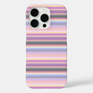 Coque iPhone 16 Pro Bandes arc-en-ciel Pastel - Motif