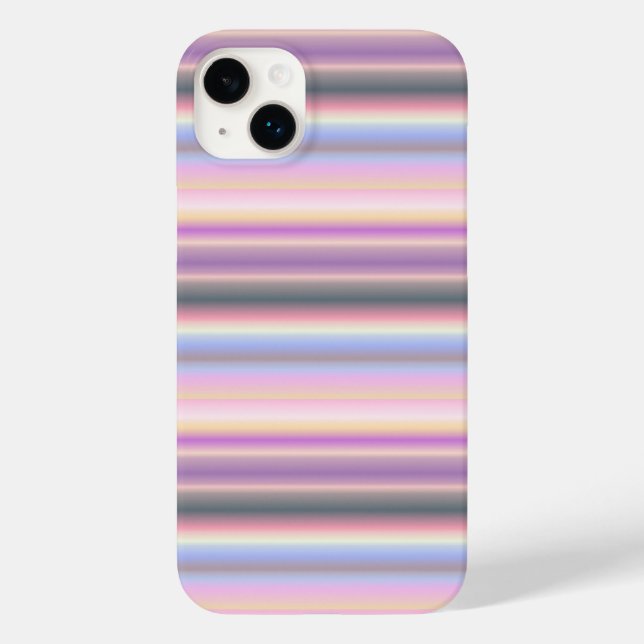 Coques Case-Mate iPhone Bandes arc-en-ciel Pastel - Motif (Verso)