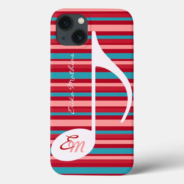 Coques Case-Mate iPhone Bandes avec note musicale (Verso)