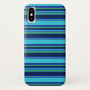 Case-Mate iPhone Case Bandes bleues et vertes