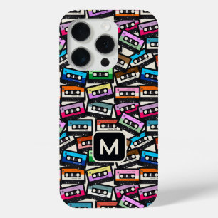 Coque Case-Mate iPhone Bandes cascade monographique rétro personnalisées