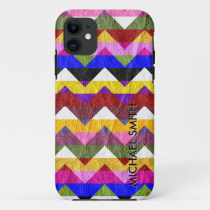 Coque Case-Mate Pour iPhone Bandes Chevron couleur cuir #2