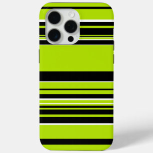 Coque Case-Mate iPhone Bandes complexes - Vert citron