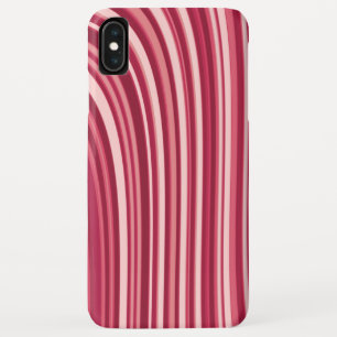 Case-Mate iPhone Case Bandes courbes en rouge et blanc