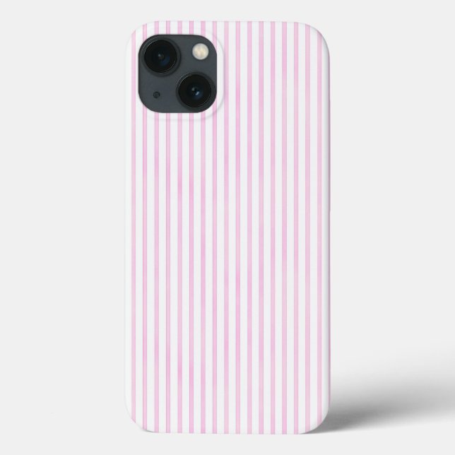 Coques Case-Mate iPhone Bandes d'aquarelle rose Arrière - plan (Verso)