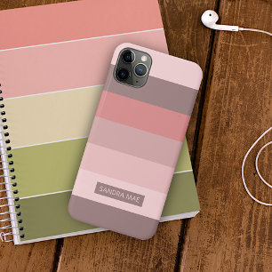 Case-Mate iPhone Case Bandes d'art rose pâle couleur mauve
