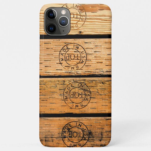 Coques Case-Mate iPhone Bandes de bois fabriquées aux États-Unis (Dos)