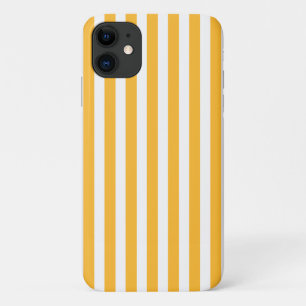 Case-Mate iPhone Case Bandes de bonbons jaune et blanc ensoleillé