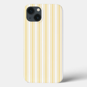 Case-Mate iPhone Case Bandes de bonbons jaune et blanc pâle Coque-Mate i