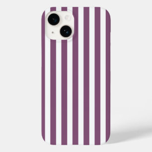 Coque Case-Mate iPhone Bandes de bonbons mauves et blanches