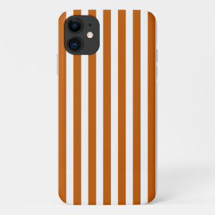 Case-Mate iPhone Case Bandes de bonbons orange et blanc brûlés