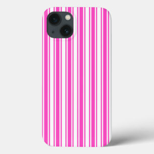 Case-Mate iPhone Case Bandes de bonbons rose et blanc Coque-Mate iPhone