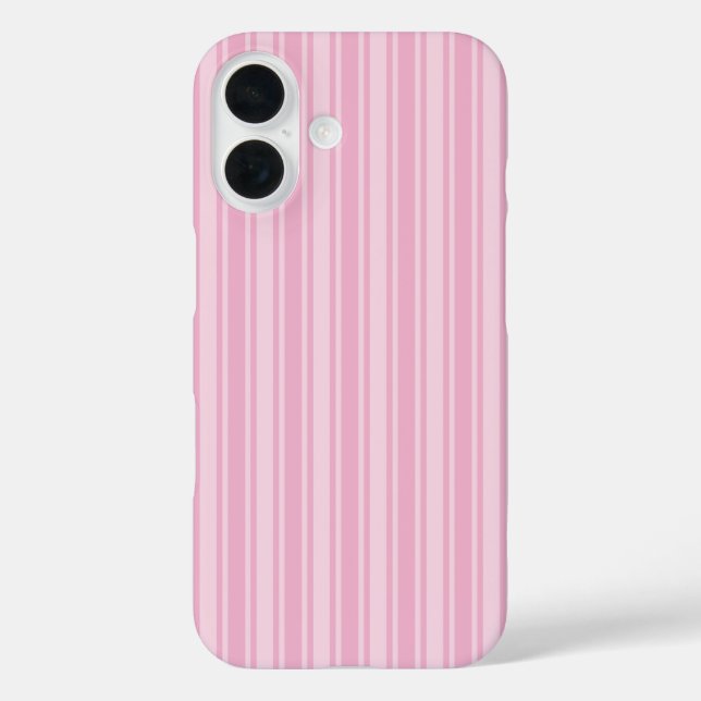 Coques Case-Mate iPhone Bandes de bonbons rose pâle (Verso)