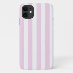 Case-Mate iPhone Case Bandes de bonbons rose pâle et blanc