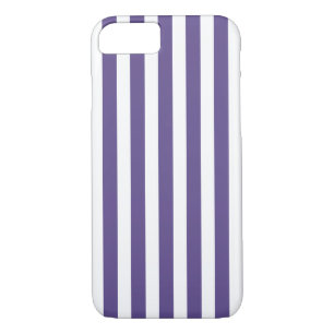 Case-Mate iPhone Case Bandes de bonbons ultra violettes et blanches