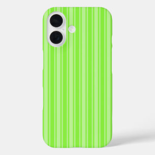 Coque Pour iPhone 16 Bandes de bonbons vert citron