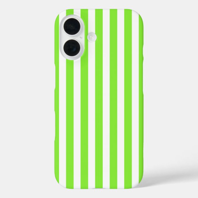 Coques Case-Mate iPhone Bandes de bonbons vert et blanc de chaux (Verso)
