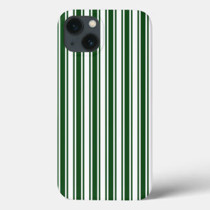 Case-Mate iPhone Case Bandes de bonbons vert foncé et blanc Coque-Mate i