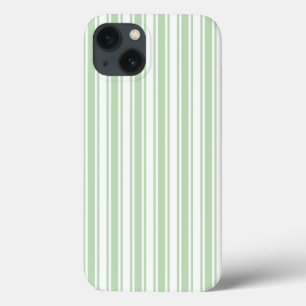 Case-Mate iPhone Case Bandes de bonbons vert pâle et blanc Coque-Mate iP