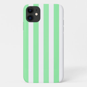 Case-Mate iPhone Case Bandes de bonbons vertes et blanches