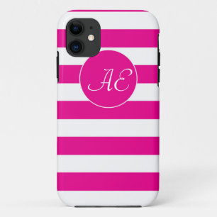 Coques Pour iPhone Bandes de Cabane rose Péppy