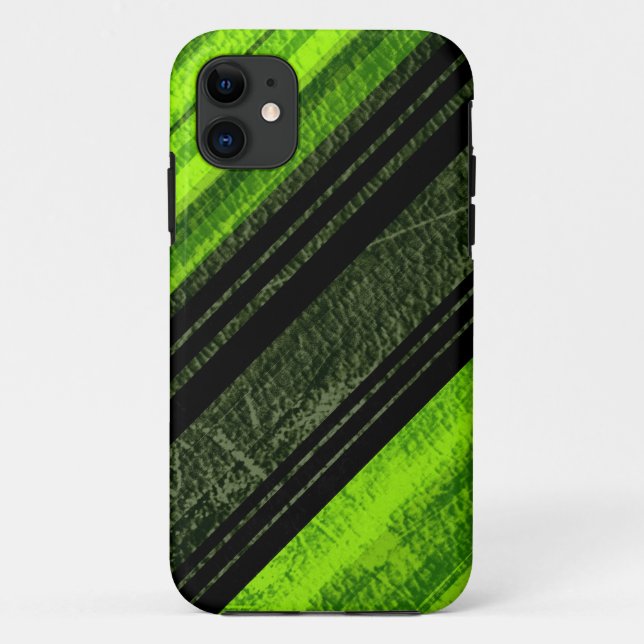 Coques Case-Mate iPhone Bandes de chaux et de grunge noir graphique murale (Dos)
