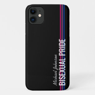 Case-Mate iPhone Case Bandes de couleur de drapeau bisexuel personnalisé