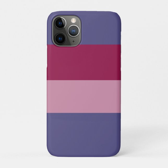 Coques Case-Mate iPhone Bandes de couleurs violettes (Dos)