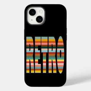 Coque Case-Mate iPhone Bandes de mots colorées rétro