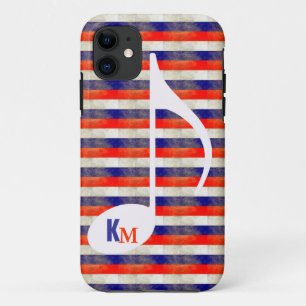 Coques Pour iPhone bandes de notes musicales personnalisées