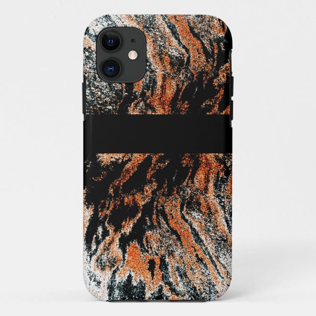 Coques Case-Mate iPhone Bandes de tigres Abstraites iPhone-Design noir (Dos)