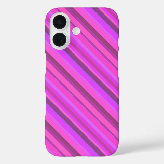 Coques Case-Mate iPhone Bandes diagonales roses (Verso)