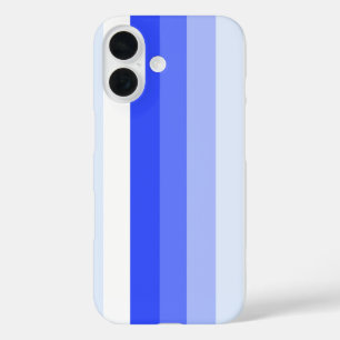 Coque Pour iPhone 16 Bandes d'ombre bleu royal