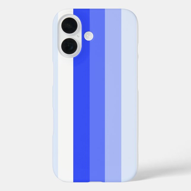 Coques Case-Mate iPhone Bandes d'ombre bleu royal (Verso)