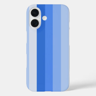 Coque Pour iPhone 16 Bandes d'ombre bleues