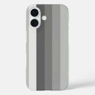 Coque Pour iPhone 16 Bandes d'ombre grises