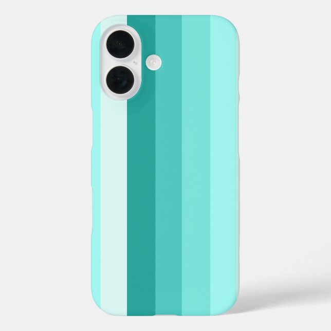 Coques Case-Mate iPhone Bandes d'ombre turquoise (Verso)