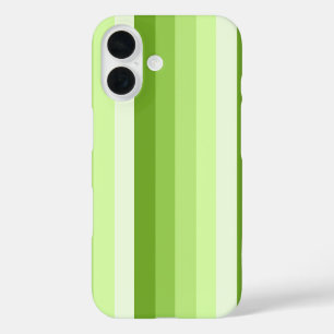 Coque Pour iPhone 16 Bandes d'ombre vert citron