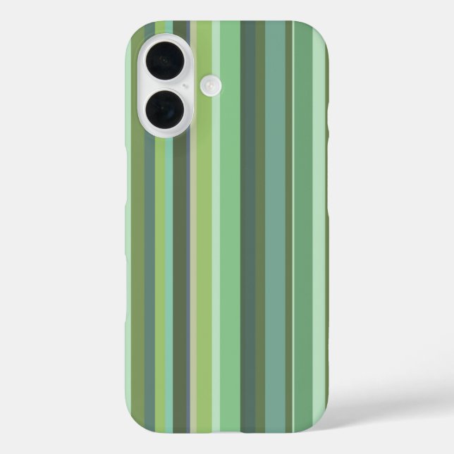 Coques Case-Mate iPhone Bandes horizontales vert olive (Verso)
