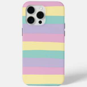 Coque Case-Mate iPhone Bandes Inégales Pink, Jaune, Violet & Vert