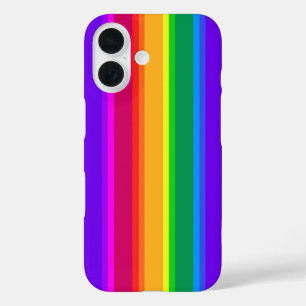 Coque Pour iPhone 16 Bandes irrégulières arc-en-ciel Coque-coque iphone