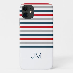 Case-Mate iPhone Case Bandes marines horizontales colorées