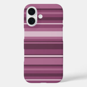 Coque Pour iPhone 16 Bandes mauves